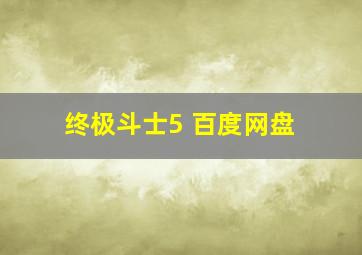 终极斗士5 百度网盘